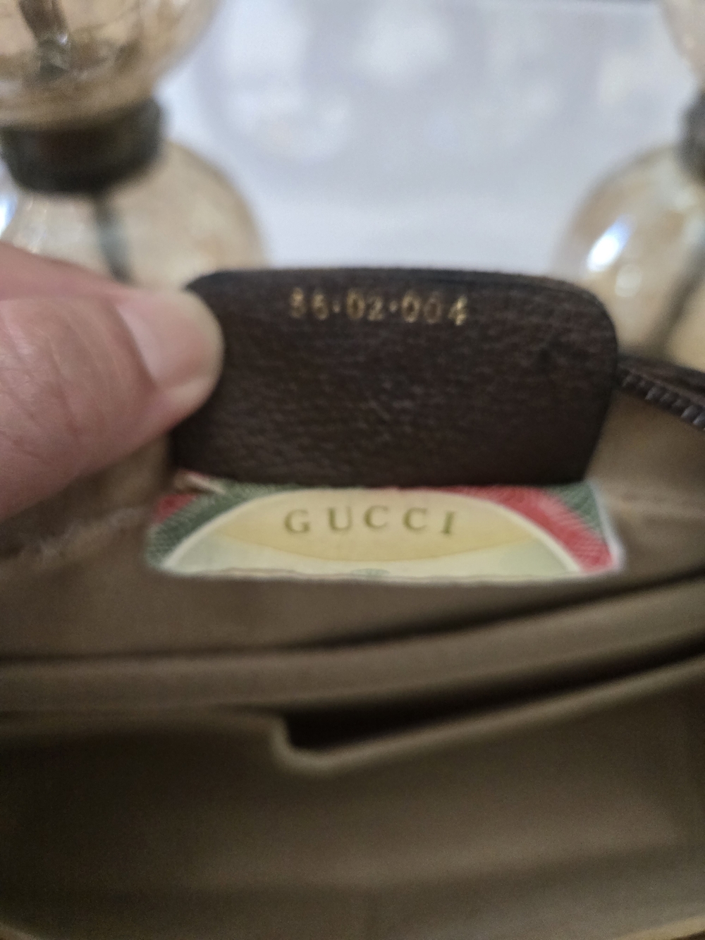 Gucci Beige GG Monogram Crossbody with Green and Red Web Stripe - Picture 7 of 12